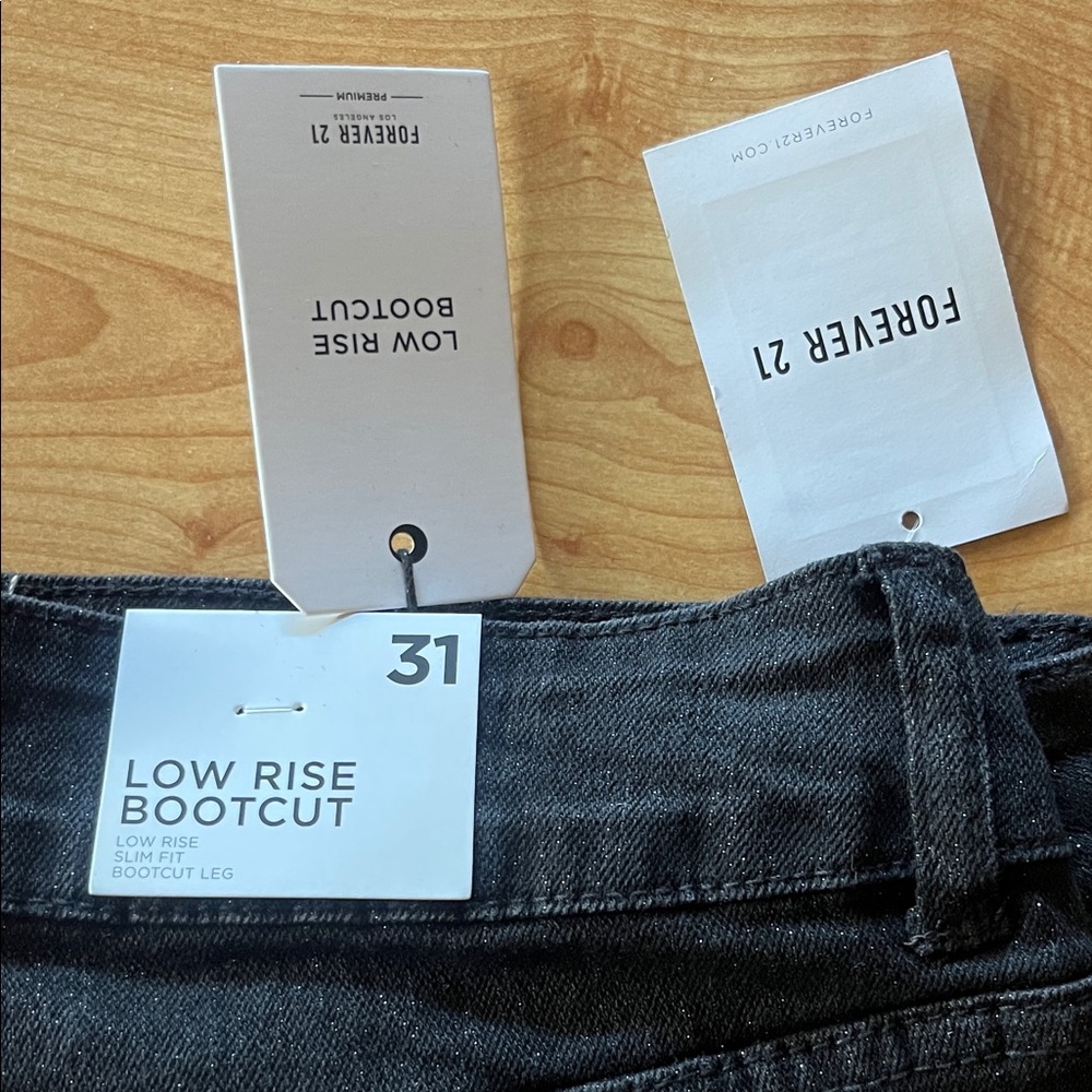 Forever 21 Black Bootcut Jeans